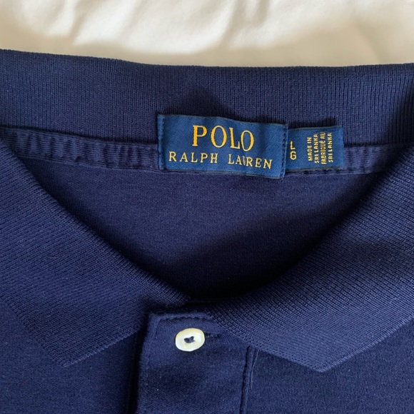 Classic Ralph Lauren Interlock dark blue Polo with white pony. - Picture 2 of 6